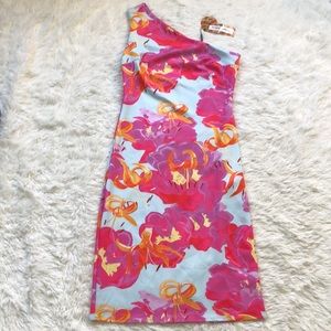 Pineapple Clothing NWT - Chic Momma One Shoulder Floral Bodycon Dress 🌸